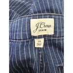 J.Crew  Slim Wide Leg Cropped Sailor Nautical Stripe Denim Jean 26 Blue White Photo 6