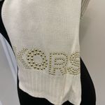 Michael Kors Cream Ivory Off White Gold Studded Logo Scarf MK NWT Photo 2