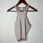 Abercrombie & Fitch Checkered Knit
Scuba Tank Size Medium Tan and White Photo 1