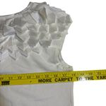 Stera Sleeveless Top Ruffle Neck Knit Blouse‎ White Casual Top Size L** Size L Photo 5