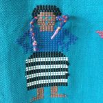 Centro Promocional de artesians skirt top belt set large 100% cotton turquoise Photo 2