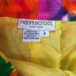 Henri Bendel  Vintage 2 Piece Skirt Set Colorful Floral Silk Size 8 Photo 4