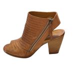 Paul Green Brown Leather Heels Booties Sz 6 Photo 5