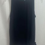 Avia Womens BLACK  TANK TOP Loose DIAGONAL HEM Side Tie Detail SMALL Photo 0