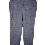 89th & Madison Women's M Geometric Print Blue Dress Pants Casual Size M Photo 0