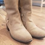 Eddie Bauer Tan Sherpa Fleece Ankle Leather Bootie Shoe Size 8 Photo 4