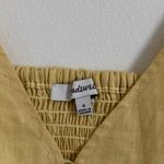 Madewell  Linen Gwen Crop Vest Top Size 6 Yellow Photo 2