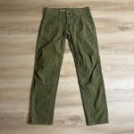 Pilcro Anthropologie  Army Green  The Wanderer ‎ Size 26 Low Rise Pants Photo 2