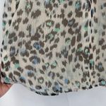Ann Taylor LOFT NWT Women’s blouse Size S Gold Shimmer Animal Print Photo 4