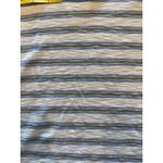 Veronica Beard  Women's Netto Tee Size Small Hydrangea/Multi  Striped Ruched Arms Photo 4