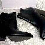 BP Lex Bootie Block Heels In Black Leather Size 9 Women Photo 0