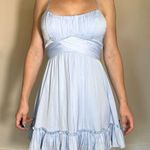 Selfie Leslie  Sipping Mezcal Dress Steel Blue Size Medium Photo 5