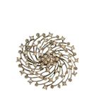 Simply Vera, Vera Wang Simply Vera Wang Rhinestone Spiral Brooch Pin Jewelry With Crystal Stones & Meta Photo 0