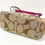 Coach  Women's Signature‎ Brown Purple Patent Chelsea Purse Tote Bag Photo 4