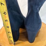 Allegra K  Women's Round Toe Side Zip Chunky Heel Ankle Boots Navy Blue Size‎ 10 Photo 7