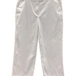 Merona White Cotton Contour Fit Cropped 2 Pocket Stretch Pants Womens 12 Photo 0