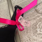 Victoria's Secret  Black Bra with Pink Bow Photo 1