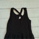 Soft Surroundings crisscross back dress size petite medium tank black high low Photo 10