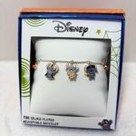Disney Halloween Lilo & Stitch CHARM BRACELET Fine Silver Plated NEW IN BOX Photo 1