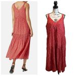 Joie  Maxi Dress Pink Red size XLarge Sundress Bohemian NWT festival Bondi Tiered Photo 1