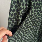 Ava Sky Fighting Eel Green Black Geometric Stretch Dress Medium Photo 5