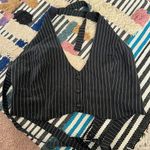 Pepper Mayo Hollywood Boulevard Vest Crop - Pinstripe M Photo 5