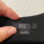 Jarlo London Jarlo Black Sleeveless Tiered Laser Cut Shift Dress Womens XS Mini Boho Crochet Photo 1