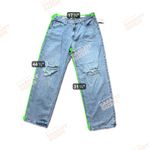 Universal Threads Universal Thread Womens Baggy Jeans Light Wash Distressed Denim Size 12M Photo 2