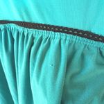 Y2K Babydoll Teal Mini Slip Dress Lolita Bows Ruffle Lingerie Kawaii Large Blue Photo 7