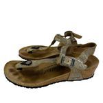 Birkenstock Papillio By Ashley T-Strap Wedge Shimmer Metallic Sandals Size 5 Photo 1