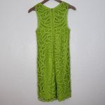 Lilly Pulitzer  Siesta Shift Dress Knit Battenburg Lace Matcha Green Size 2 Photo 2