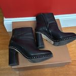 Coach  Justina Black Ankle Boots Women's Beaded Chain Accents size 6.5 Photo 5