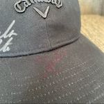 Callaway NWT Heritage Twill Hat Black Autographed by Paula Reto Photo 3