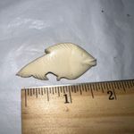 Vintage Carved‎ Bone Koi Fish Brooch Photo 4