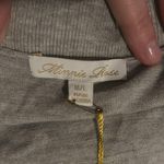 Minnie Rose  studded halter short sleeve silver sweater Photo 9