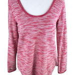 Riders By Lee  Pink & White U-Neck Top Size S Photo 0