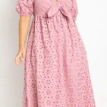 Eloquii  Eyelet Tie Front‎ Maxi Dress, 18 Photo 0