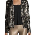 Koral Activewear Specter metallic camo-print vegan leather moto jacket small NWT Photo 2