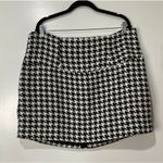 For Love & Lemons Bonnie Mini Skirt Black White Houndstooth Size 1X NWT Photo 1