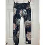 Noli  Active Small Allure Floral Print Leggings Black Gray Pink Photo 2