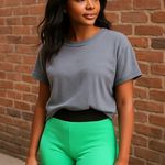 Free People FP Movement Fresh Cut Green Athletic Ribbed Shorts Size XS/S Photo 0