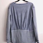 Splendid  Top Maternity M Long Sleeve Striped Scoop Neck Baby Bump Comfortable Photo 5