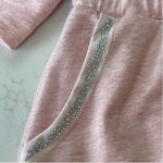 Venus  Rhinestone Trim Sweatshirt Cotton blend Dress w drawstring Sz M Photo 14