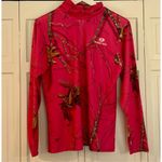 Mossy Oak  pink camo quarter zip pullover m Photo 9