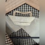 Max Mara  Womens Brown‎ Houndstooth Belted Blazer Sz 12 Career Academia Luxury Photo 3