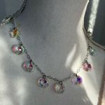 Dolls Kill Elegant Multicolor Crystal Necklace Photo 0
