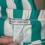 Body Central  Y2K Green & White Striped Maxi Dress - Size Large Photo 4