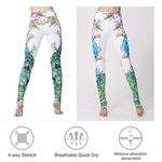 🆕 Witkey Stirrup Floral Yoga Pants White Size M Photo 1