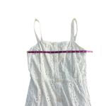 Alexis  for Target White Eyelet Sleevless Pleated Mini Dress Ruffle Summer Casual Photo 6