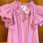 Entro  Pink Ruffle Sleeve Dress Photo 2
